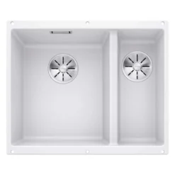 Blanco Subline 340/160 U Granite Kitchen Sink Left Hand - White