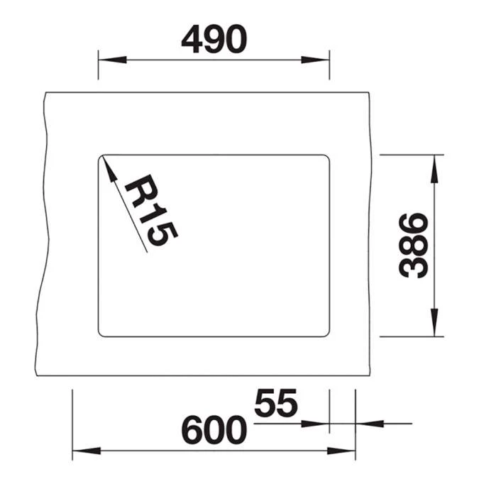 Blanco Subline 500 U Granite Kitchen Sink - Alumetallic 11 Blanco Subline 500 U Granite Kitchen Sink - Alumetallic - Image 11