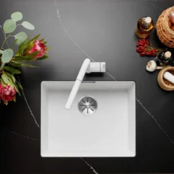 Blanco Subline 500 U Granite Kitchen Sink - Jasmine -Roman Sales SUBLINE 500 U WHITE MOOD 2 1