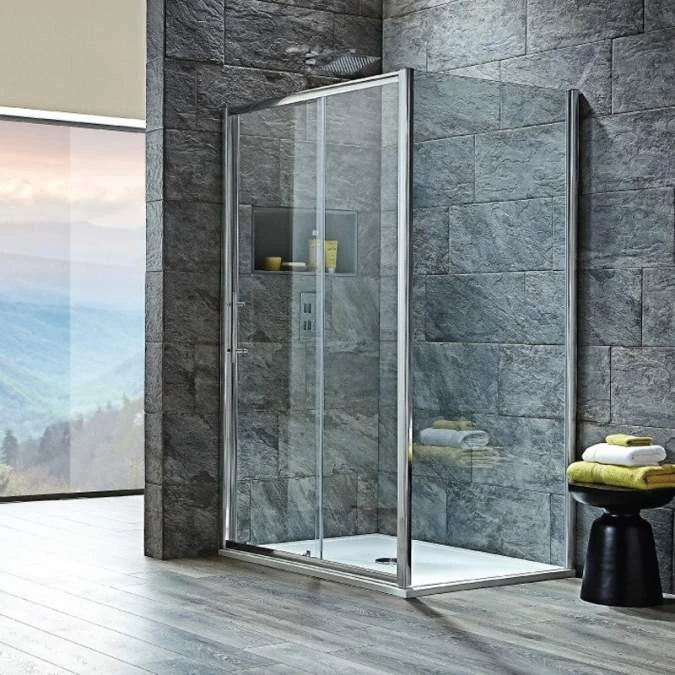 Scudo S8 Sliding Shower Door - 1400mm 2 Scudo S8 Sliding Shower Door - 1400mm - Image 2