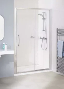 Lakes 1200mm Semi-Frameless Sliding Shower Door, Classic Collection