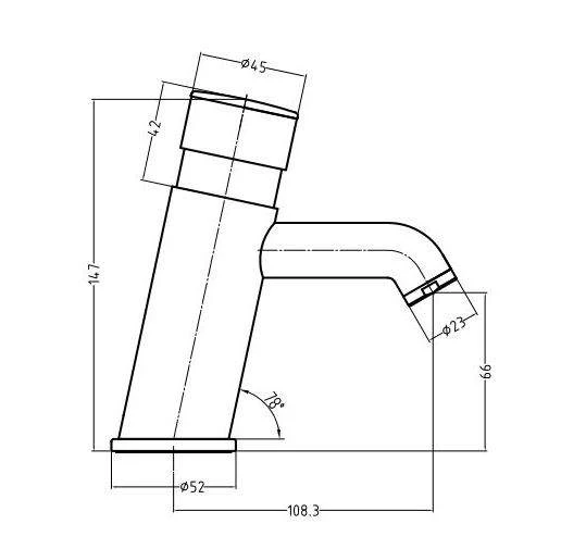 Skara Designer Non-Concussive Tap - Adjustable Temperature 2 Skara Designer Non-Concussive Tap - Adjustable Temperature - Image 2