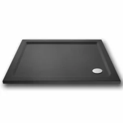 Nuie 900 X 800 Rectangle Shower Tray Slate Grey - FREE Waste