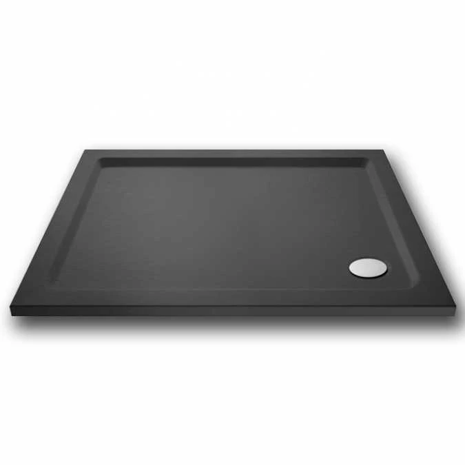 Nuie 1100 X 760 Rectangle Shower Tray Slate Grey - FREE Waste 1 Nuie 1100 X 760 Rectangle Shower Tray Slate Grey - FREE Waste