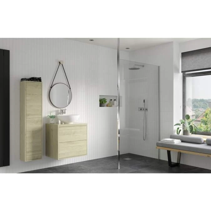 Supreme 1000mm Wetroom Panel & Floor-to-Ceiling Pole 2 Supreme 1000mm Wetroom Panel & Floor-to-Ceiling Pole - Image 2