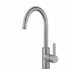 Jeroni Swan 1 Handle Brushed Nickel Kitchen Mixer Tap - Francis Pegler Comap