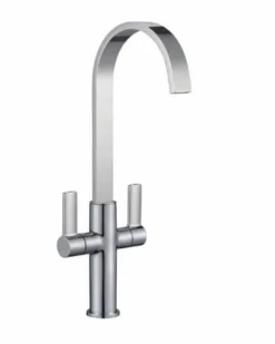 Jeroni Swept Chrome Kitchen Mixer Tap - Francis Pegler Comap