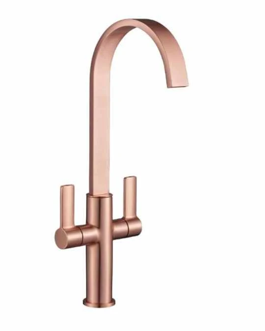 Francis Pegler Jeroni Swept Copper Kitchen Mixer Tap - Comap 1 Francis Pegler Jeroni Swept Copper Kitchen Mixer Tap - Comap
