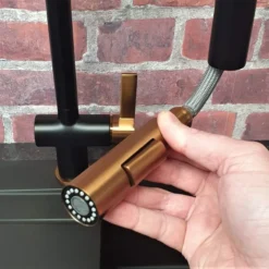 Mayhill Black & Rose Gold Single Lever Pull Out Kitchen Tap - Tailored 15 Mayhill Black & Rose Gold Single Lever Pull Out Kitchen Tap - Tailored -Roman Sales TIS5083 6