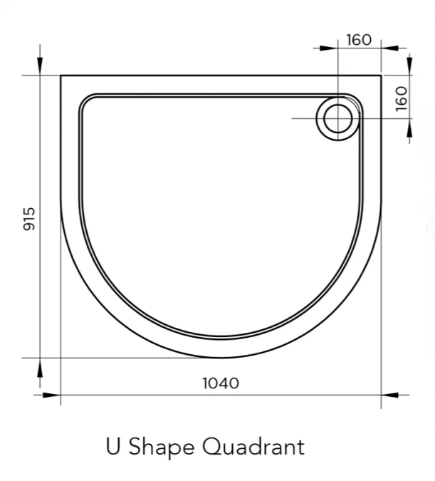 Aquadart Venturi 6 U Shaped Quadrant Shower Enclosure 915 X 1040mm 2 Aquadart Venturi 6 U Shaped Quadrant Shower Enclosure 915 X 1040mm - Image 2