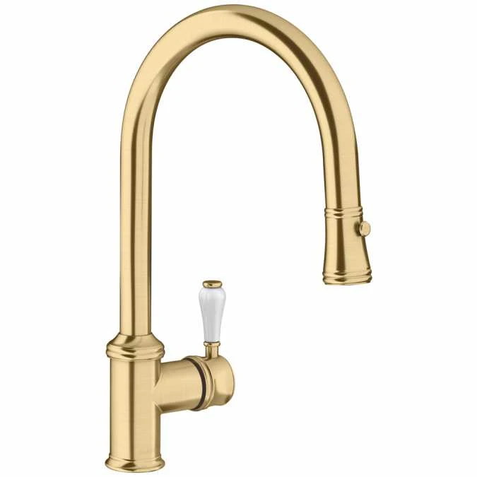 Blanco Vicus Single Lever Satin Gold Kitchen Tap - 526689 1 Blanco Vicus Single Lever Satin Gold Kitchen Tap - 526689