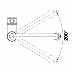 Blanco Vicus Single Lever Satin Gold Kitchen Tap - 526689 9 Blanco Vicus Single Lever Satin Gold Kitchen Tap - 526689 -Roman Sales VICUS SINGLE LEVER SWIVEL RANGE 1