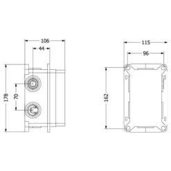 Villeroy & Boch Complete Concealed Shower Set Round Chrome -Roman Sales Vi BOX TECH