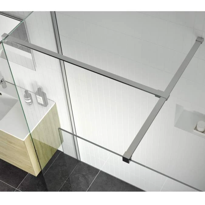 Supreme 800mm Wetroom Panel & Support Bar 4 Supreme 800mm Wetroom Panel & Support Bar - Image 4
