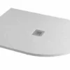 MX Minerals 1200 X 800 RH Ice White Slate Effect Offset Quadrant Shower Tray