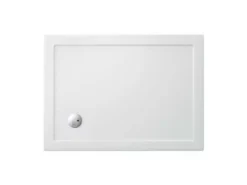 Zamori Rectangle Shower Tray 1100 X 800mm - Corner Waste - Z1171