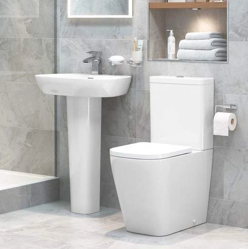 Ankam Rimless Closed Coupled Comfort Height Toilet & Soft Close Seat 2 Ankam Rimless Closed Coupled Comfort Height Toilet & Soft Close Seat - Image 2