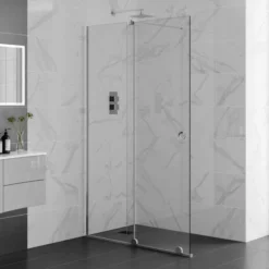1700mm Sliding Wetroom Screen - Rolla 8 By Aquadart
