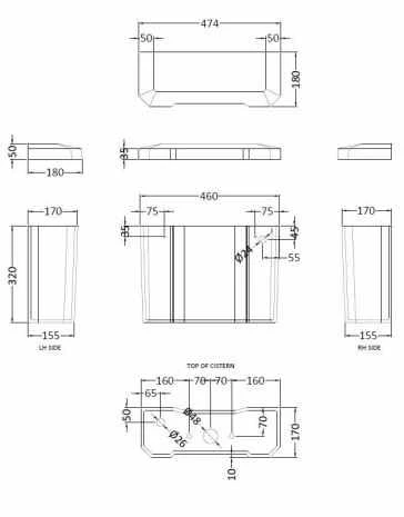 Bayswater Fitzroy Traditional Comfort Raised Height Toilet - Flush Handle 8 Bayswater Fitzroy Traditional Comfort Raised Height Toilet - Flush Handle - Image 8