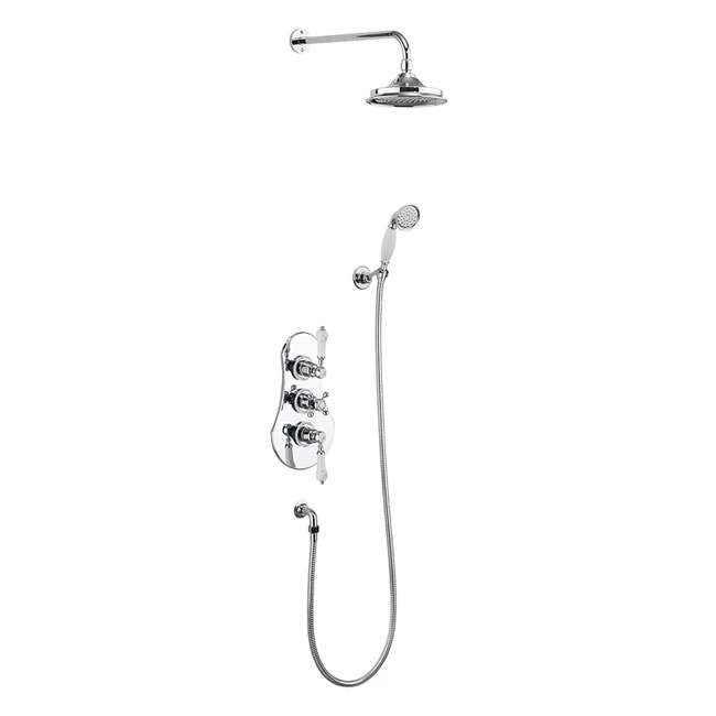 Burlington Severn Concealed 3 Control Shower, Hose & Handset - VF3S 1 Burlington Severn Concealed 3 Control Shower, Hose & Handset - VF3S