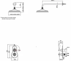 Burlington Severn Concealed Thermostatic Shower With Fixed Head - VF1S 7 Burlington Severn Concealed Thermostatic Shower With Fixed Head - VF1S -Roman Sales burlington severn fixed head tech