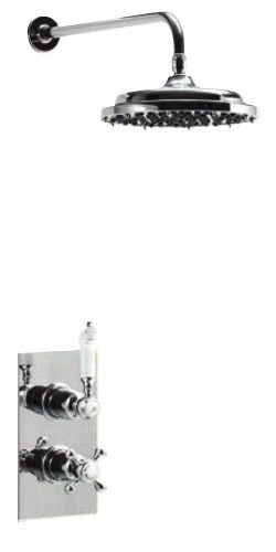 Burlington Trent Concealed Thermostatic Shower With Fixed Head - TF1S 1 Burlington Trent Concealed Thermostatic Shower With Fixed Head - TF1S