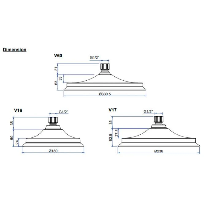 Burlington Tay Deck Mounted Traditional Bath Shower Mixer Tap Rigid Riser - Fixed Head - BT2DS 8 Burlington Tay Deck Mounted Traditional Bath Shower Mixer Tap Rigid Riser - Fixed Head - BT2DS - Image 8