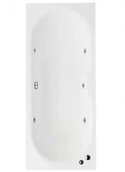 Aquabathe Luna Whirlpool Bath, 1700 X 750, Single End 6 Jet System, Frontline Bathrooms