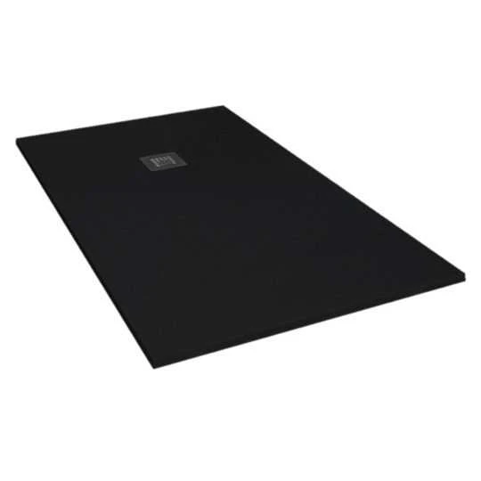 Giorgio2 Cut-To-Size Black Slate Effect Shower Tray - 1400 X 1000mm 1 Giorgio2 Cut-To-Size Black Slate Effect Shower Tray - 1400 X 1000mm