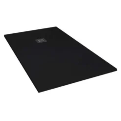 Giorgio2 Cut-To-Size Black Slate Effect Shower Tray - 1700 X 1000mm