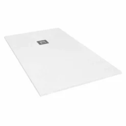Giorgio2 Cut-To-Size White Slate Effect Shower Tray - 1500 X 700mm