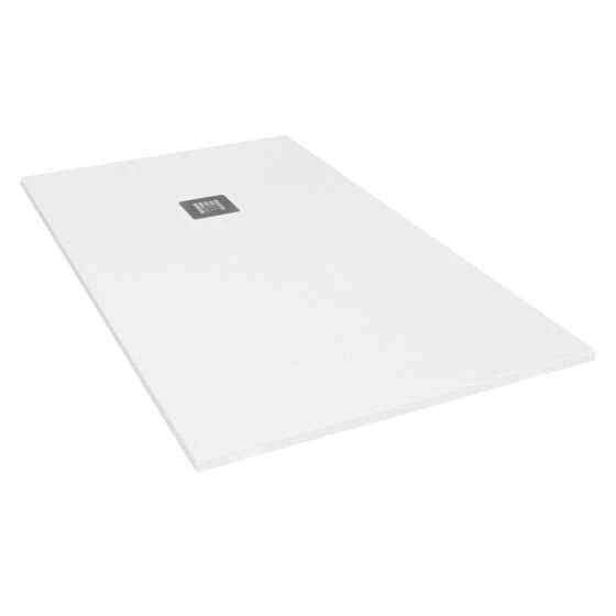 Giorgio2 Cut-To-Size White Slate Effect Square Shower Tray - 800 X 800mm 1 Giorgio2 Cut-To-Size White Slate Effect Square Shower Tray - 800 X 800mm