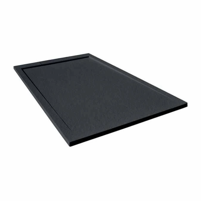 Giorgio Lux Graphite Slate Effect Shower Tray - 1400 X 900 - Concealed Waste 2 Giorgio Lux Graphite Slate Effect Shower Tray - 1400 X 900 - Concealed Waste - Image 2