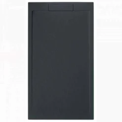 Giorgio Lux Graphite Slate Effect Shower Tray - 1600 X 900 - Concealed Waste