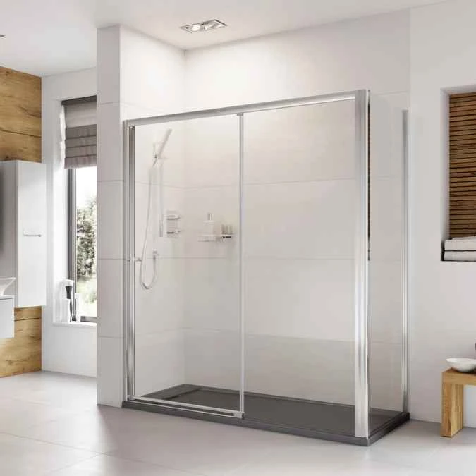 Roman Haven 6 1000mm Level Access Sliding Shower Door, Left Hand 2 Roman Haven 6 1000mm Level Access Sliding Shower Door, Left Hand - Image 2