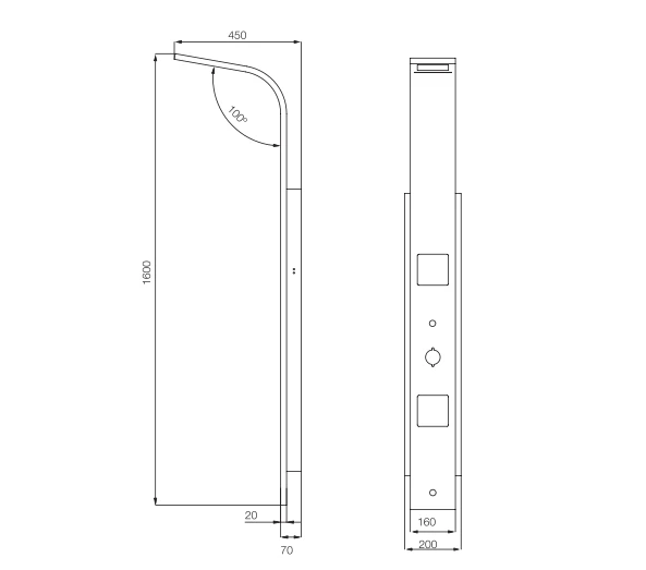Shower Panel Shinny By Jaquar 2 Shower Panel Shinny By Jaquar - Image 2