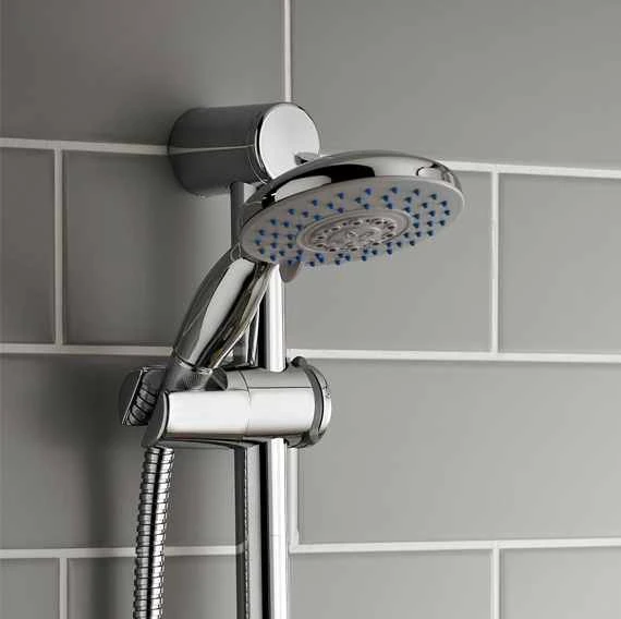 Plan Thermostatic Concealed Shower Valve With Fixed Rain Head & Riser Rail - Kartell UK 4 Plan Thermostatic Concealed Shower Valve With Fixed Rain Head & Riser Rail - Kartell UK - Image 4