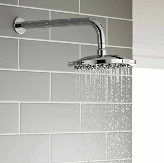 Plan Thermostatic Concealed Shower Valve With Fixed Rain Head & Riser Rail - Kartell UK 3 Plan Thermostatic Concealed Shower Valve With Fixed Rain Head & Riser Rail - Kartell UK - Image 3