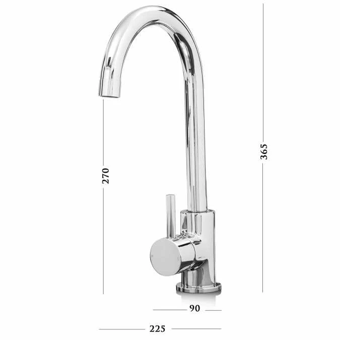 Elera Monobloc Kitchen Mixer Tap - Copper 3 Elera Monobloc Kitchen Mixer Tap - Copper - Image 3