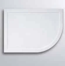 Lakes Low Profile Offset Quadrant Shower Tray - 1200 X 800mm