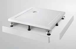 Lakes Low Profile Quadrant Shower Tray - 900 X 900mm 2 Lakes Low Profile Quadrant Shower Tray - 900 X 900mm - Image 2