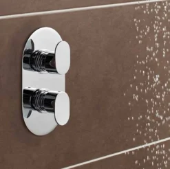 Logik Thermostatic Concealed Shower With Fixed Rain Head & Riser Rail - Kartell UK 7 Logik Thermostatic Concealed Shower With Fixed Rain Head & Riser Rail - Kartell UK -Roman Sales logik valve 2