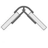 Lustrolite Aluminium External Corner Profile 3 Lustrolite Aluminium External Corner Profile - Image 3