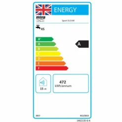 Mira Sport 9.0kw Electric Shower 7 Mira Sport 9.0kw Electric Shower -Roman Sales mira sport power