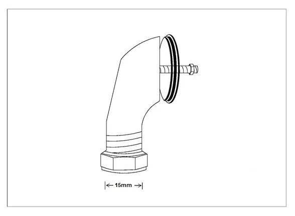 Balmorals Warwick Exposed Urinal Spreader 2 Balmorals Warwick Exposed Urinal Spreader - Image 2