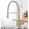 Scudo Evolve Spring Pull Out Kitchen Tap - Brushed Steel