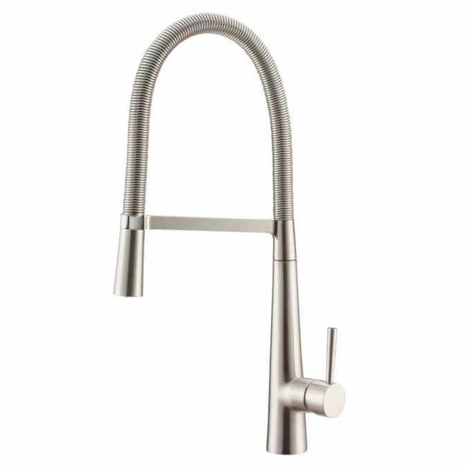Scudo Evolve Spring Pull Out Kitchen Tap - Brushed Steel 2 Scudo Evolve Spring Pull Out Kitchen Tap - Brushed Steel - Image 2