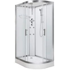 Vidalux Pure 1200 Hydro Massage Shower Cabin - 1200 X 800mm - Left Handed - White
