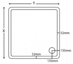 Roman 900 X 900mm Shower Tray 2 Roman 900 X 900mm Shower Tray - Image 2