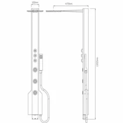 Synergy Pisa Mirror Shower Tower -Roman Sales rsz 0 800 9cb13 SY TOWER501 02